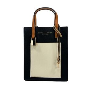 Marc Jacobs Black and Cream Mini Bag with Modern Aesthetic